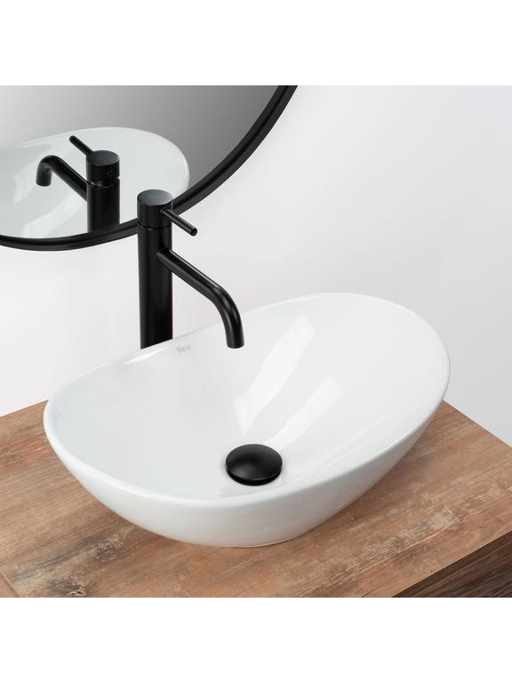 Lavoar pentru blat REA Royal Mini White