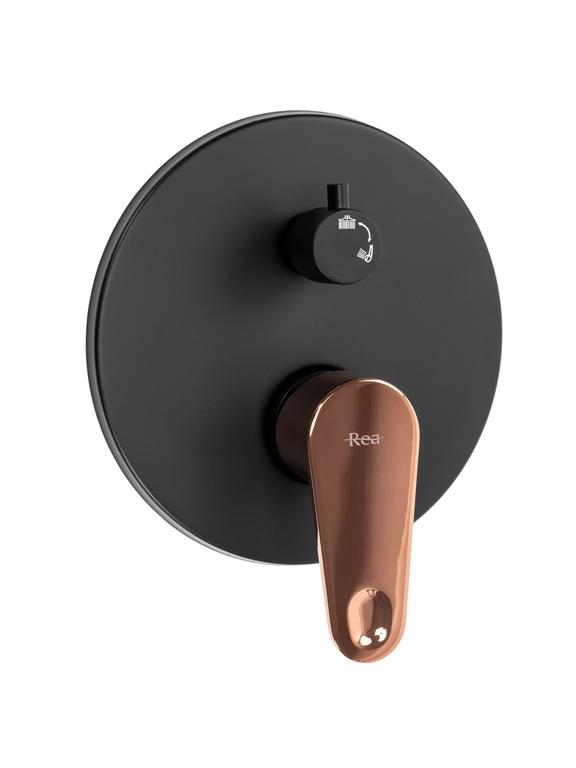 Душ система-за вграждане REA MILD BLACK ROSE GOLD + BOX