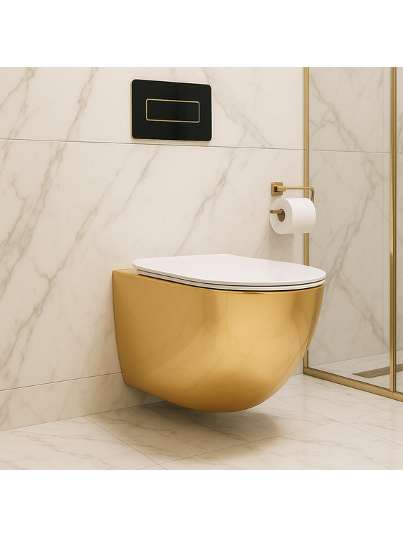 WC csésze Rea Carlo Mini Tornado NF WHITE GOLD