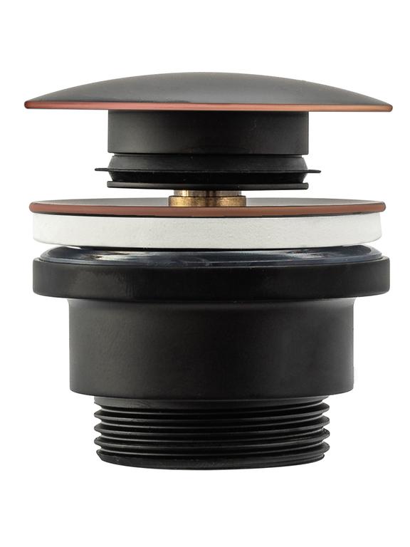 Bonde de lavabo universel clic-clac Rea Old Black