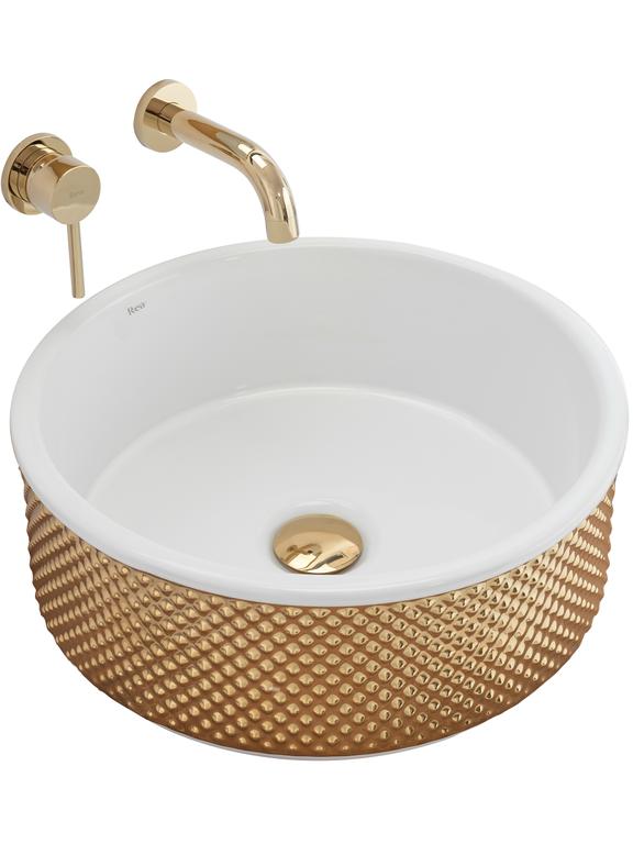 Lavoar de blat Rea Helen Gold White