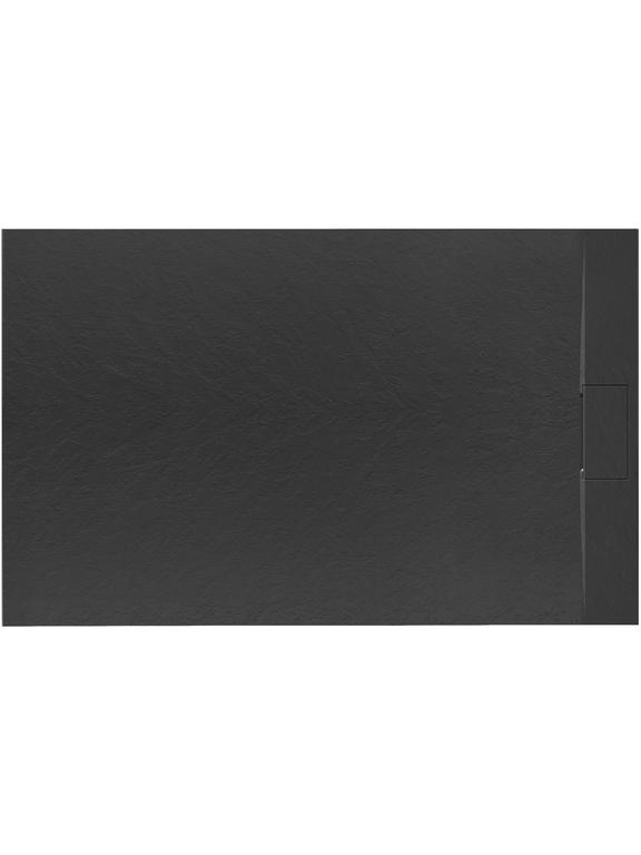 Plato de ducha Bazalt Black 80x100