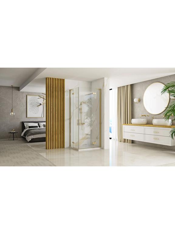 Cabina doccia REA Hugo Gold Brush 80x100