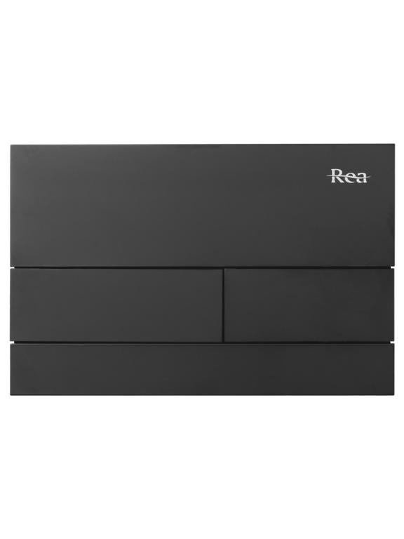 Vajutusnupp WC-eelse seinakomplekti jaoks K011A-Q Rea T Black Matt