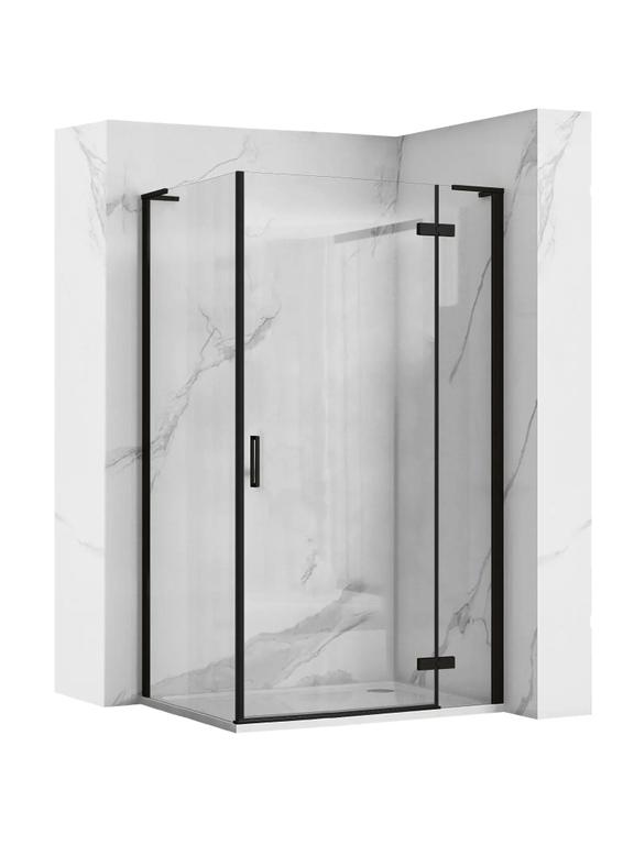 Cabina doccia REA Hugo Black 100x80