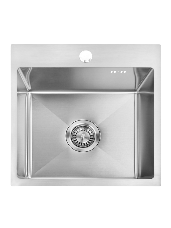 Évier en acier Leo 40 BRUSH NICKEL