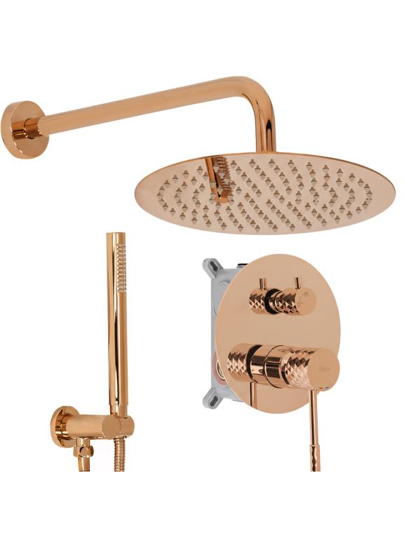 Zuhanyszett rejtett Rea Lungo Diamond Copper + box