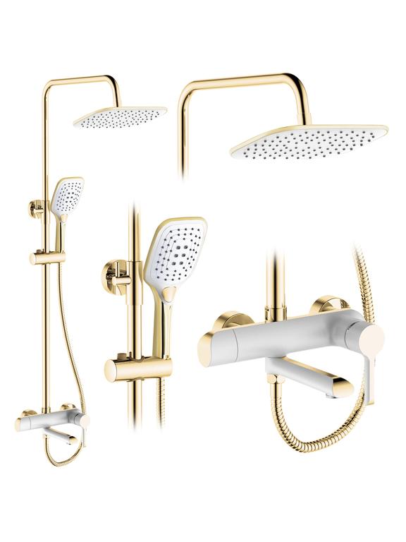 Tuš set REA MELIA WHITE GOLD