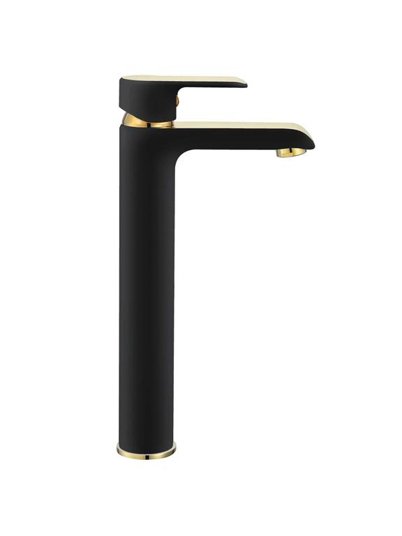 Bathroom faucet REA Bloom Black Gold high