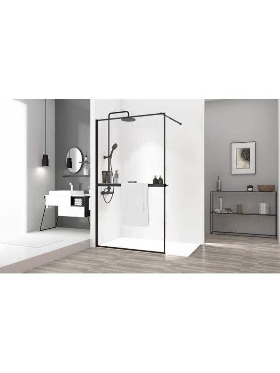 Parete doccia Rea Bler 120 con mensola EVO