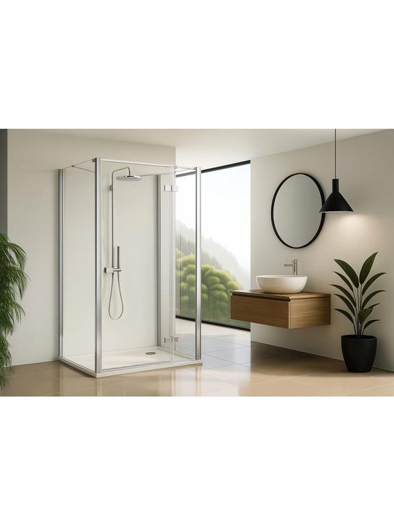 Cabine de duche Rea Atlas 80x80 Chrome