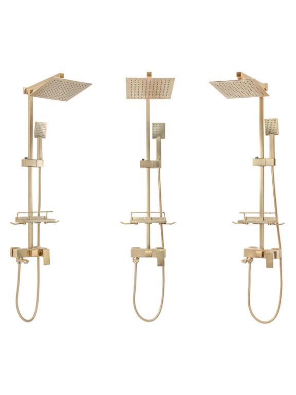Tuš set REA JACK BRUSHED GOLD
