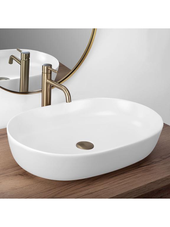Πάγκος νιπτήρας Rea CLEO 61 WHITE ΜΑΤ