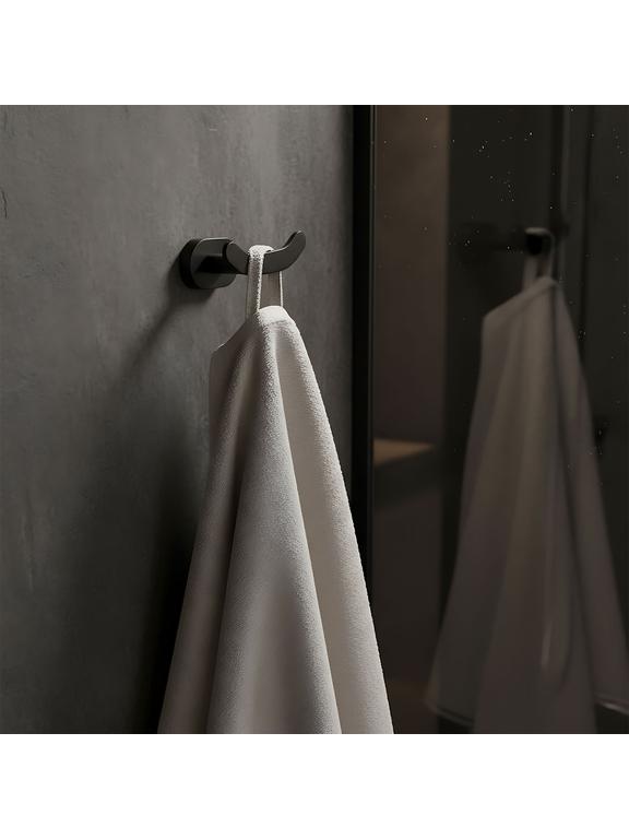 Wieszak łazienkowy Til 105 Czarny