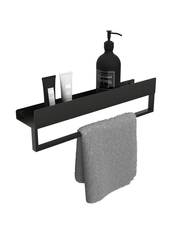 Kúpeľňová polica SF01 45cm black matt