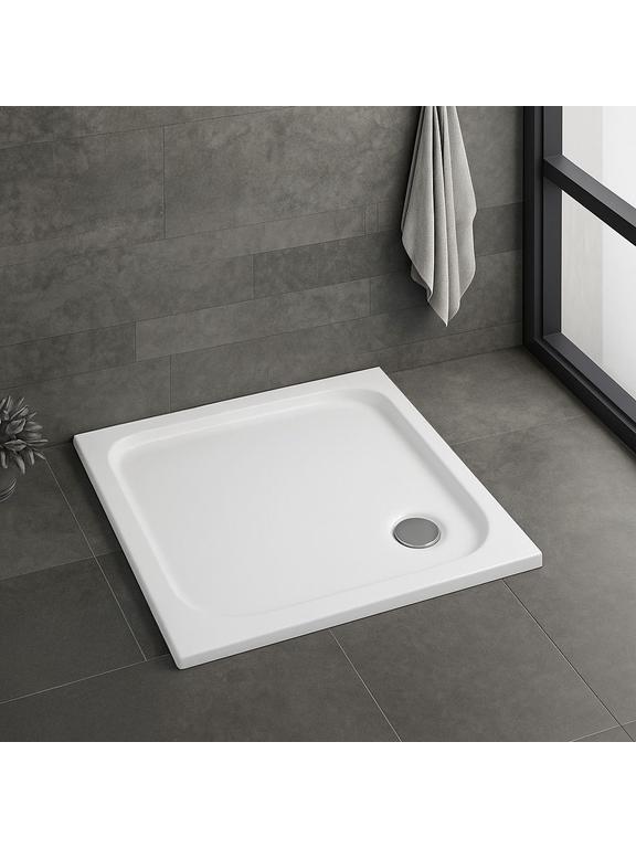Base de duche acrílica Rea Belmond White 80x80