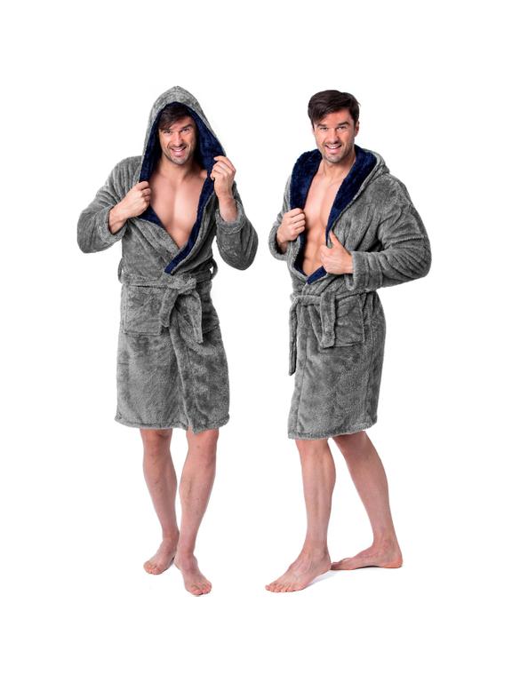 Vīriešu peldmēteļi Jordan Grey Navy M
