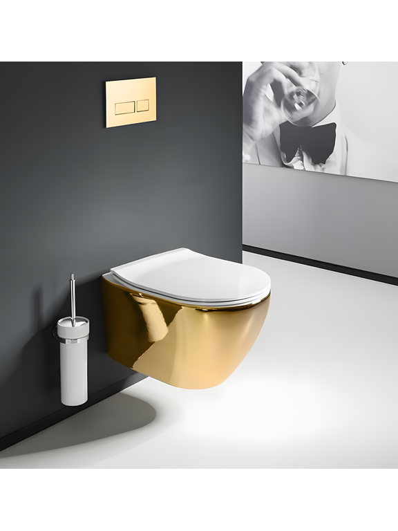 WC csésze Rea Carlo Mini Tornado NFQ GOLD WHITE