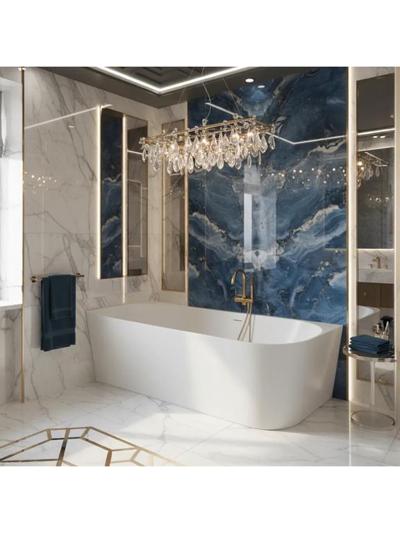 Γωνιακή ακρυλική μπανιέρα Bellanto Slim 170 Αριστερή