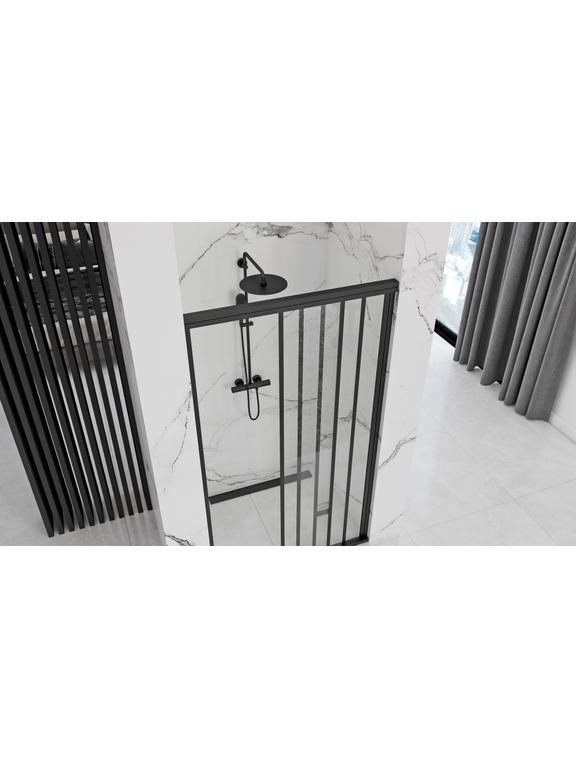 Porte de douche Rea Alex Black 100