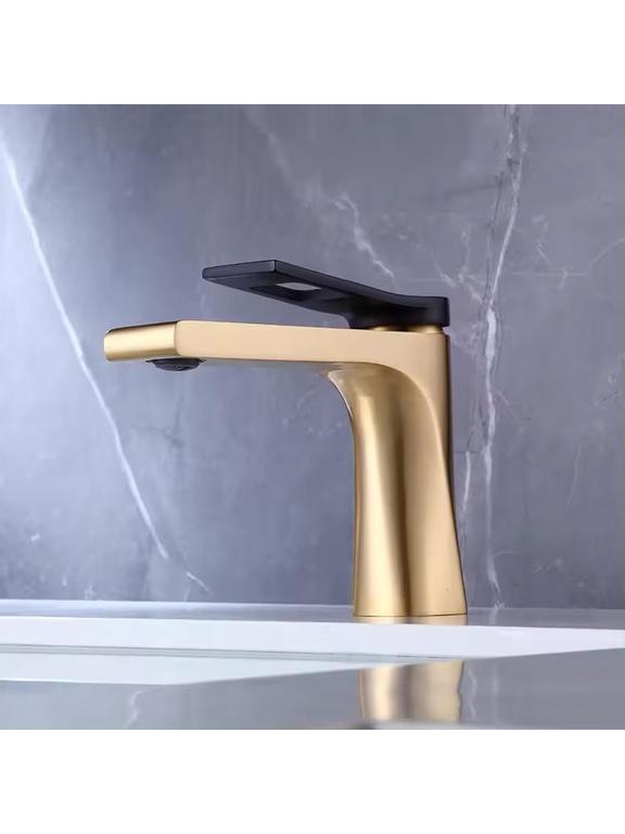 Waschbeckenarmatur REA Soul Gold mat black low