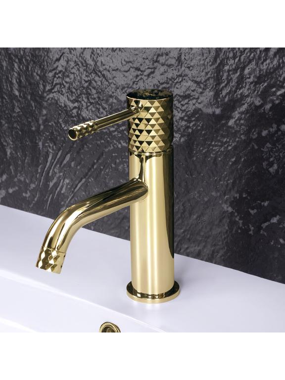 Bathroom faucet Rea Lungo Diamond Gold