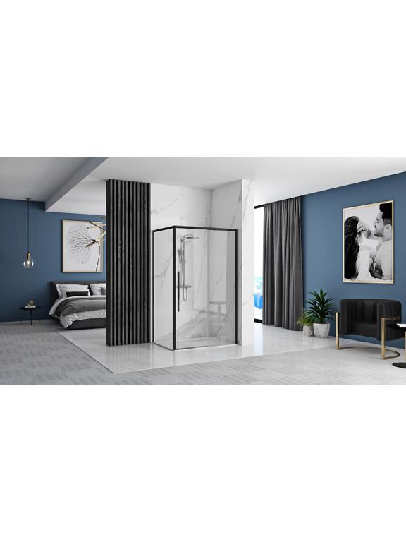 SOLAR BLACK MAT 90x90 douchewand