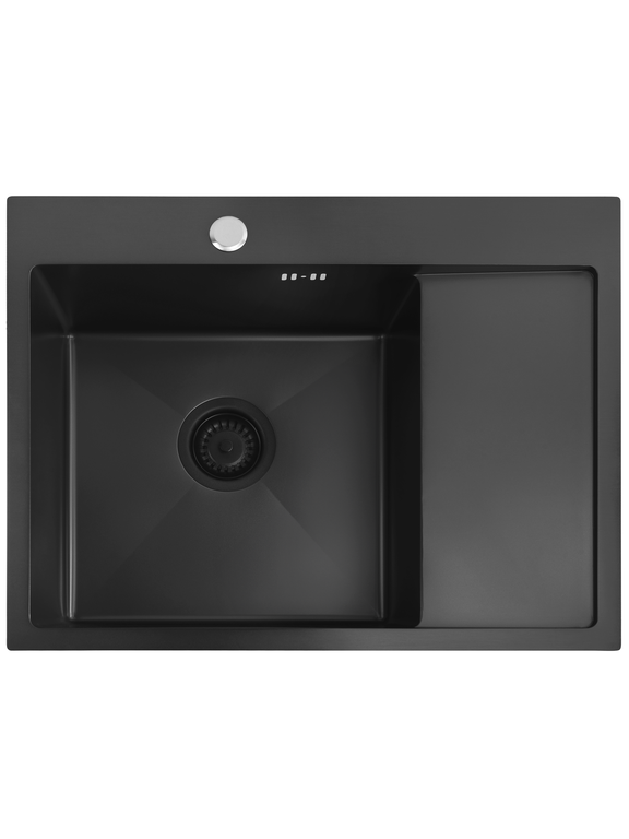 Pia de aço preto Fin Black