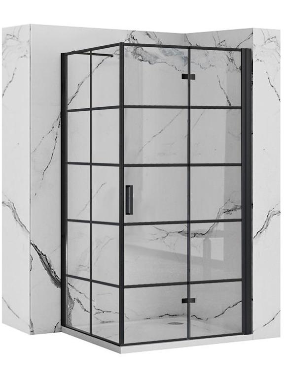 Rea Molier Black 80x80 douchewand