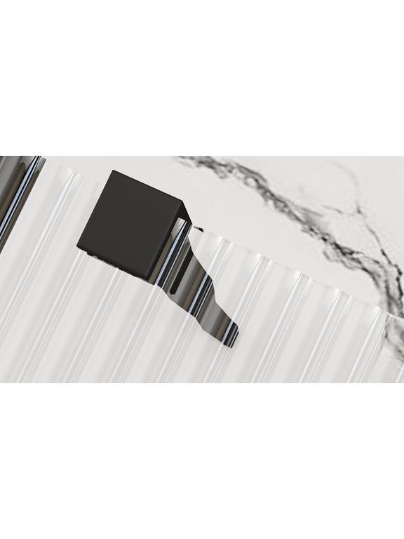 Parede de chuveiro Rea Aero Intimo Matt Black 100