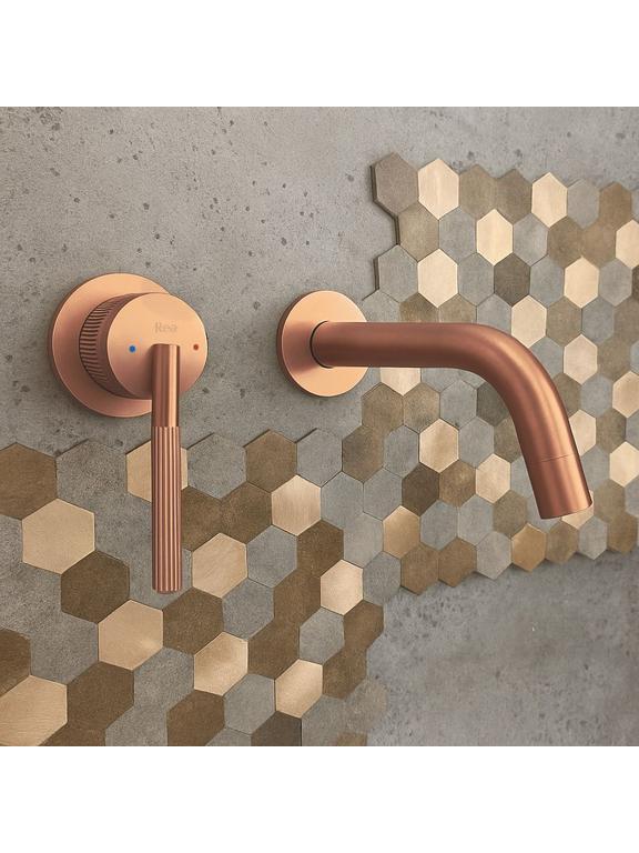 Wall Mounted faucet Rea Argon Brush Copper + BOX
