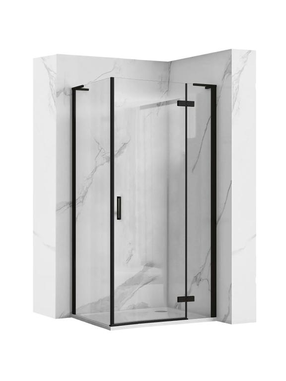 Душова кабіна REA Hugo Black 80x90