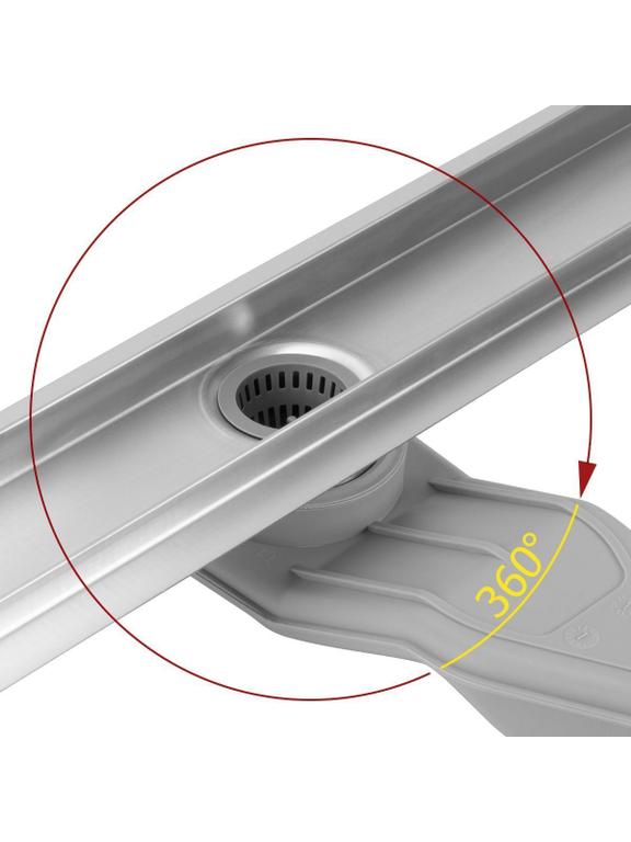 Лінійний злив REA Neox Superflow BRUSH NICKEL 90
