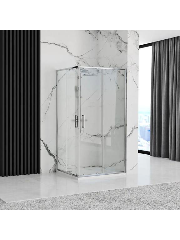 Cabine de duche Rea Punto 80x100 Cromo