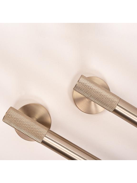 Cabide de banheiro com braço único 6603 Modern Brush Gold