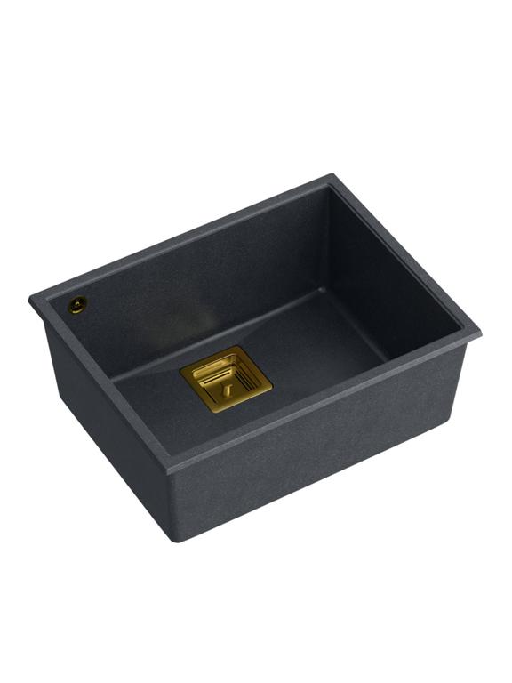 Pia de granito preto metálico DAVID 50
