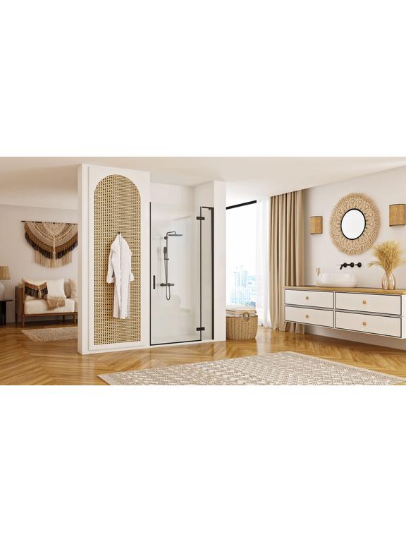 Porte de douche Rea Hugo 80 Black
