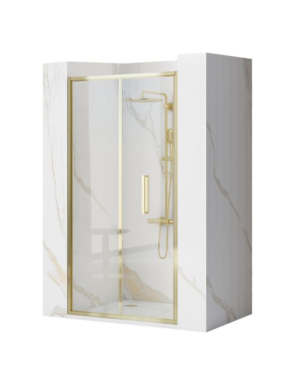Porte de douche REA Rapid Fold 90 Gold