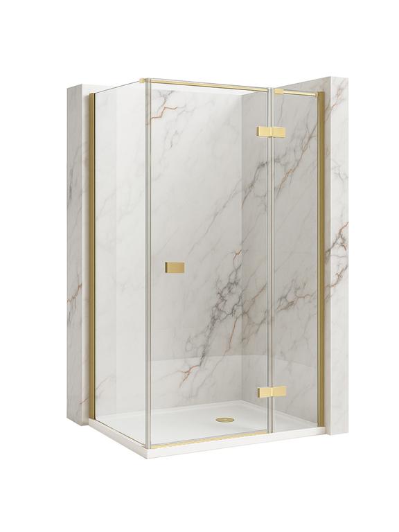Dušikabiin Rea Atlas 80x80 Brush Gold