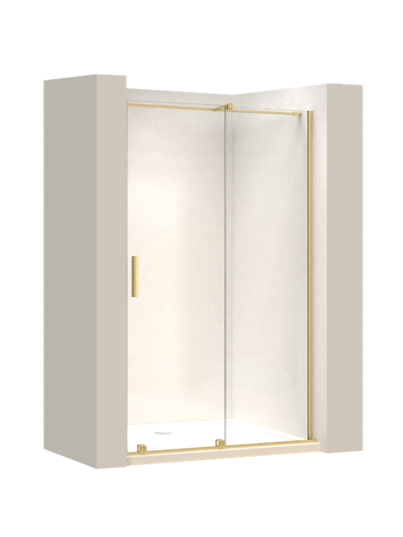 Porte de douche Rea Montana 140 Gold brush