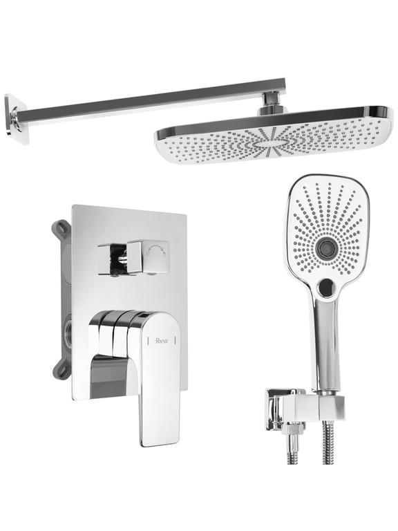 Shower set Rea MOBY Chrome