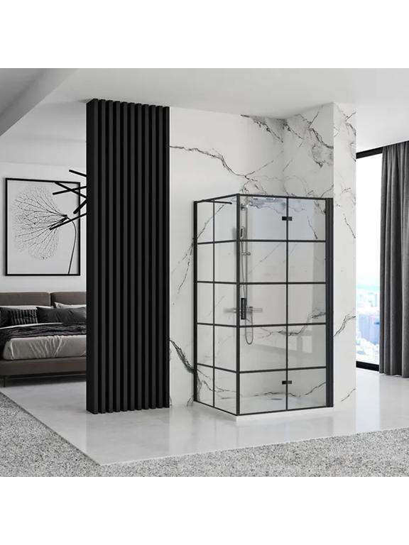 Cabina doccia Rea Molier Black 100x90