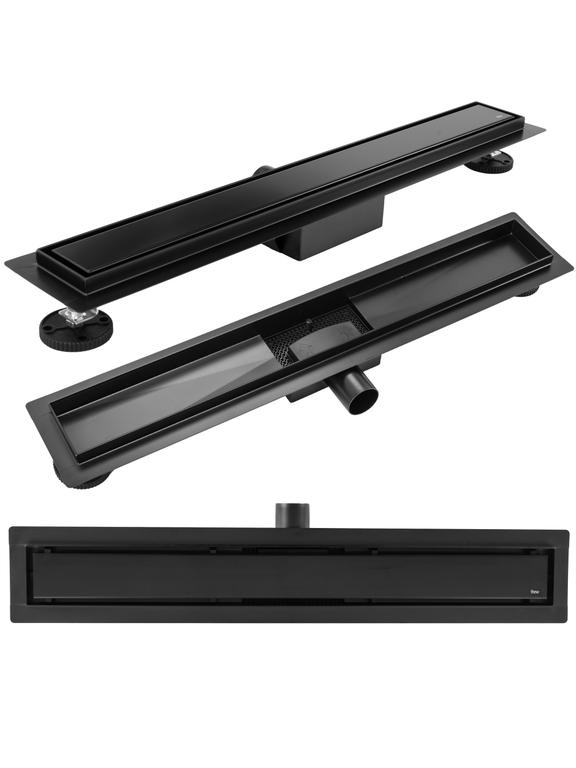 REA Neox Black 60 Linear Drain