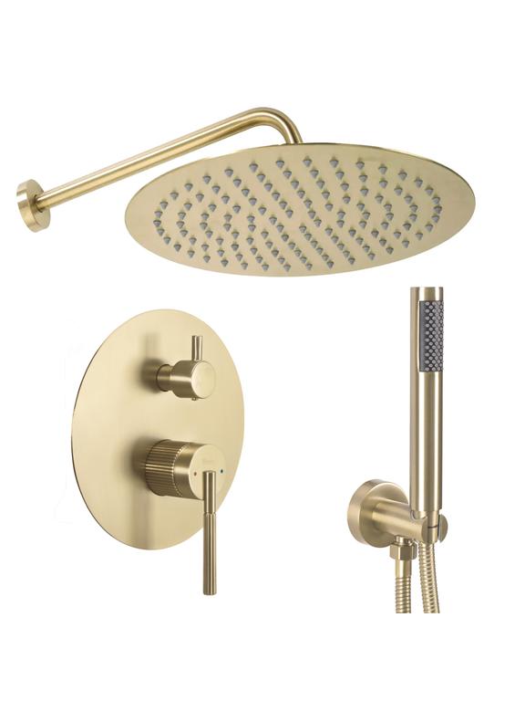 Rea Argon paslēpts dušas komplekts Gold Brush  + BOX
