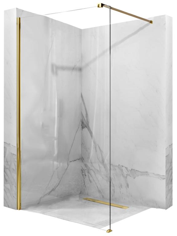Parede de chuveiro Rea Aero Gold N 80 Walk In