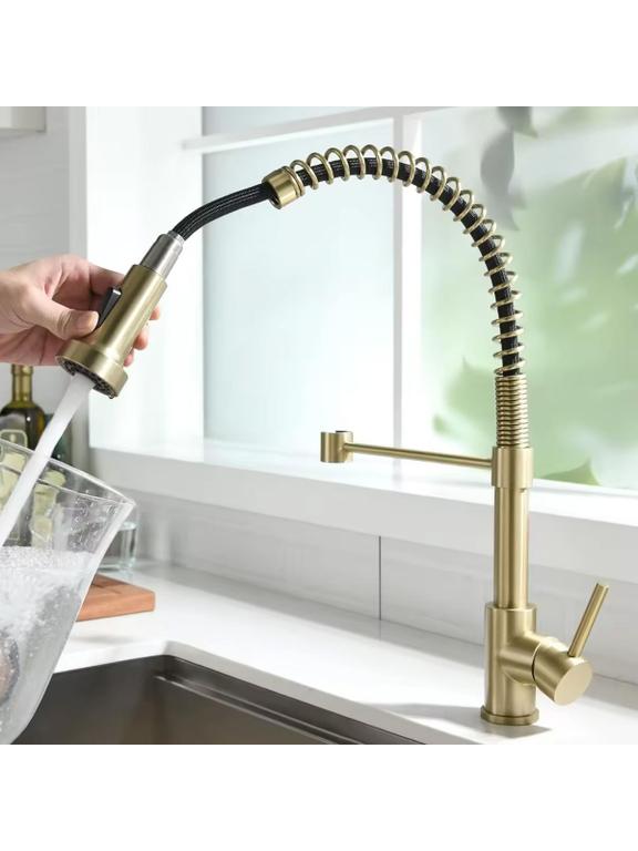 Kuchyňská baterie REA Colin Brush Gold