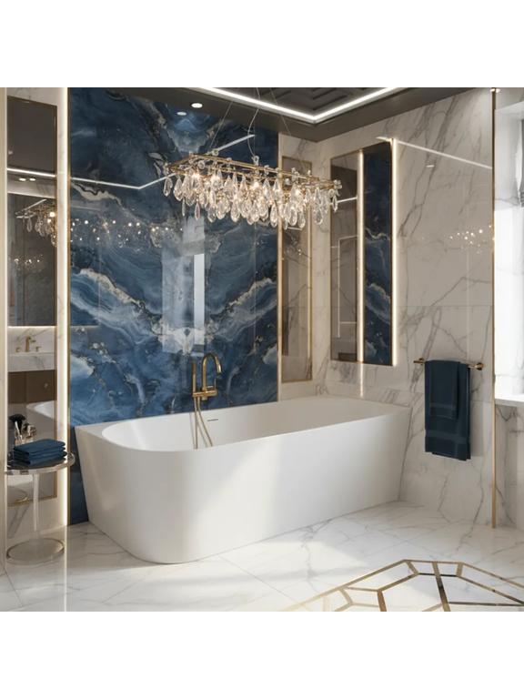 Γωνιακή ακρυλική μπανιέρα Bellanto Slim 170 Δεξιά