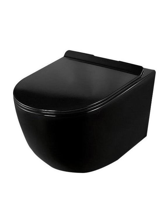 Závěsná WC mísa Calani Loyd Slim Black