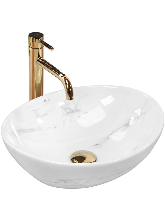 Νιπτήρας πάγκου Rea Sofia Nature Marble