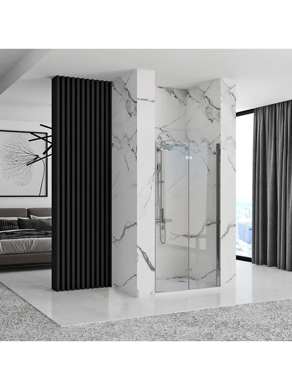 Porte de douche Rea Molier Chrome + profilé 80